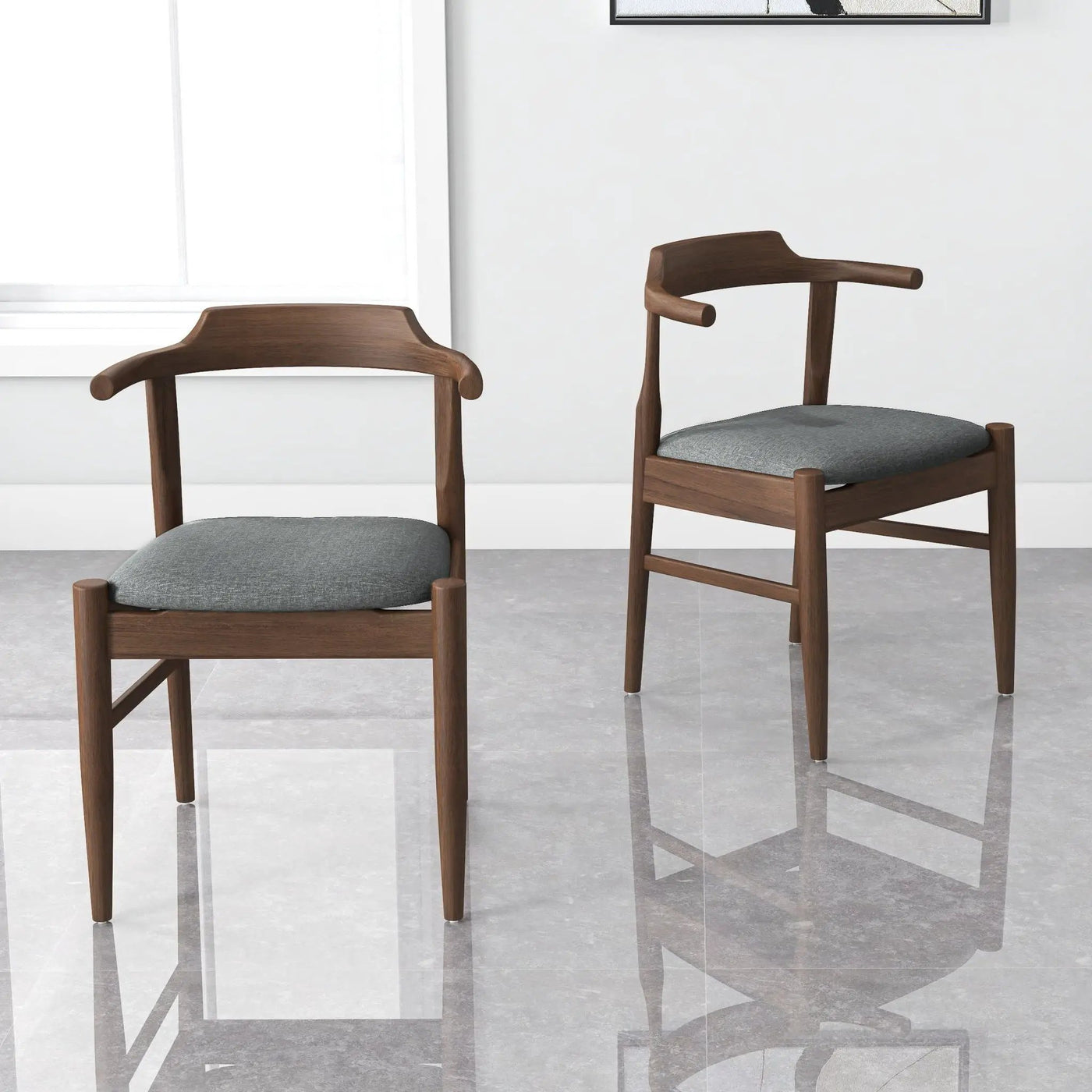 Leon - Mid-Century Modern Dining Chair (Set of 2) by HouseOfZazla