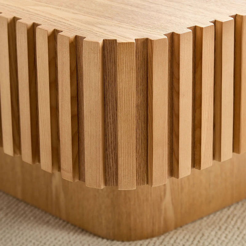 2PCS Set 31.5 Inch Modern Handcraft Drum Coffee Table by HouseOfZazla