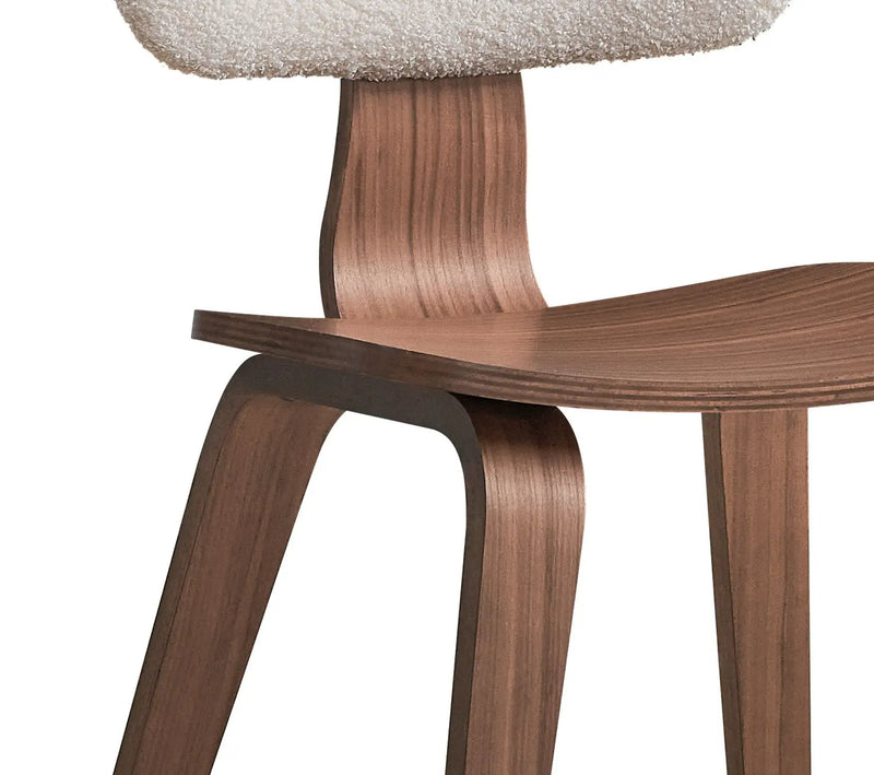 Casson - Boucle 7 Walnut Side Chair (Set of 2) - White / Walnut by HouseOfZazla