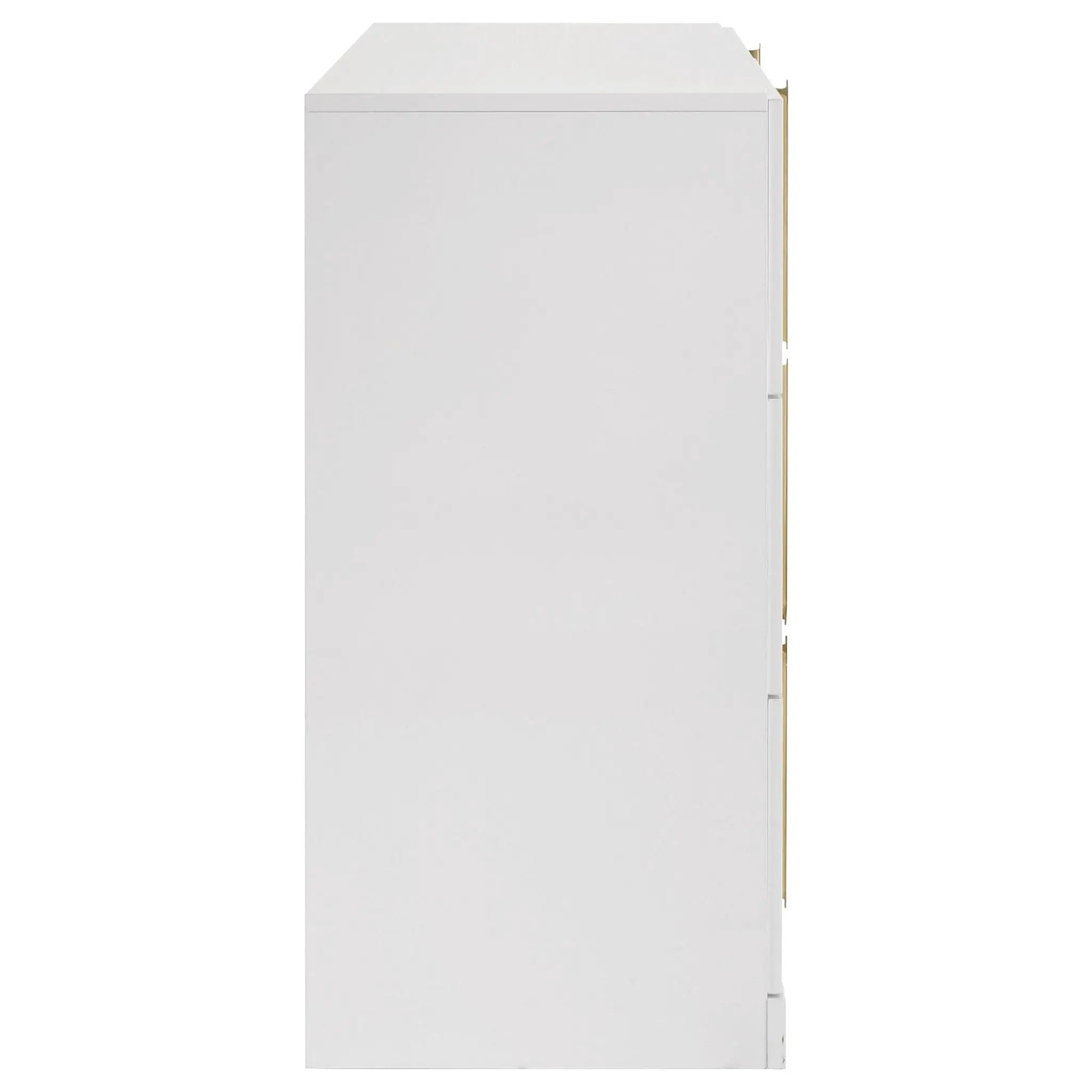 Ines 6-drawer Bedroom Dresser Cabinet White High Gloss by Unique Piece Furniture