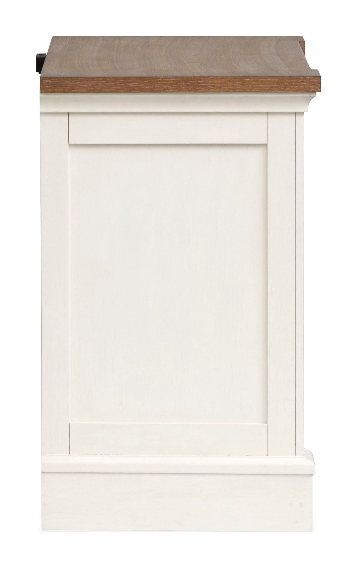 Kingston - Drawer Nightstand - Whisper White And Cerused Nutmeg, photo 3 of 7