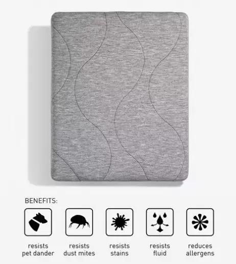 BedGear AIR-X Mattress Protector - Grey, Split King (2pc) by HouseOfZazla