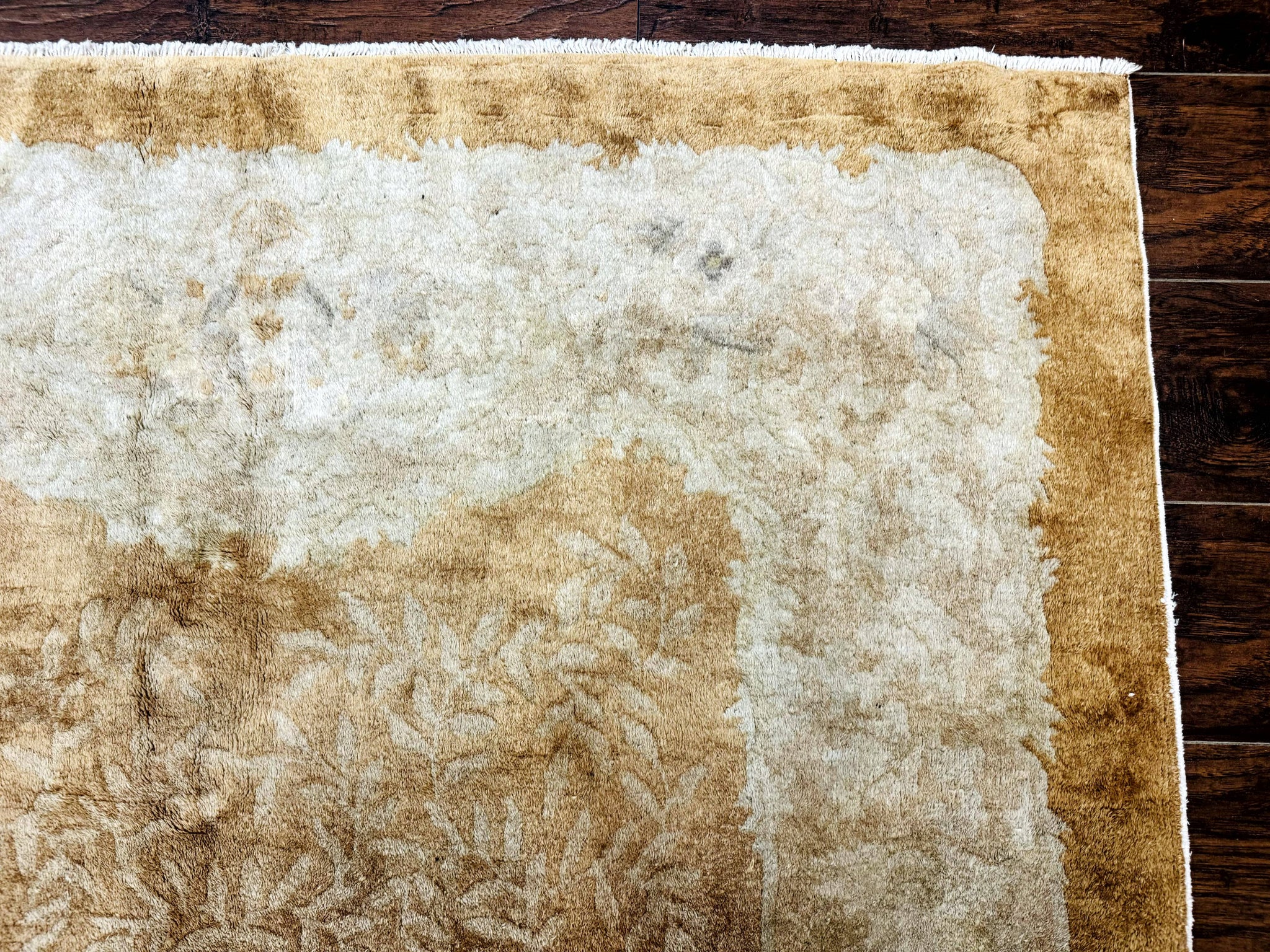Chinese Peking Rug 5x7, Golden-Tan, Vintage Chinese Wool Carpet by Jewel Rugs