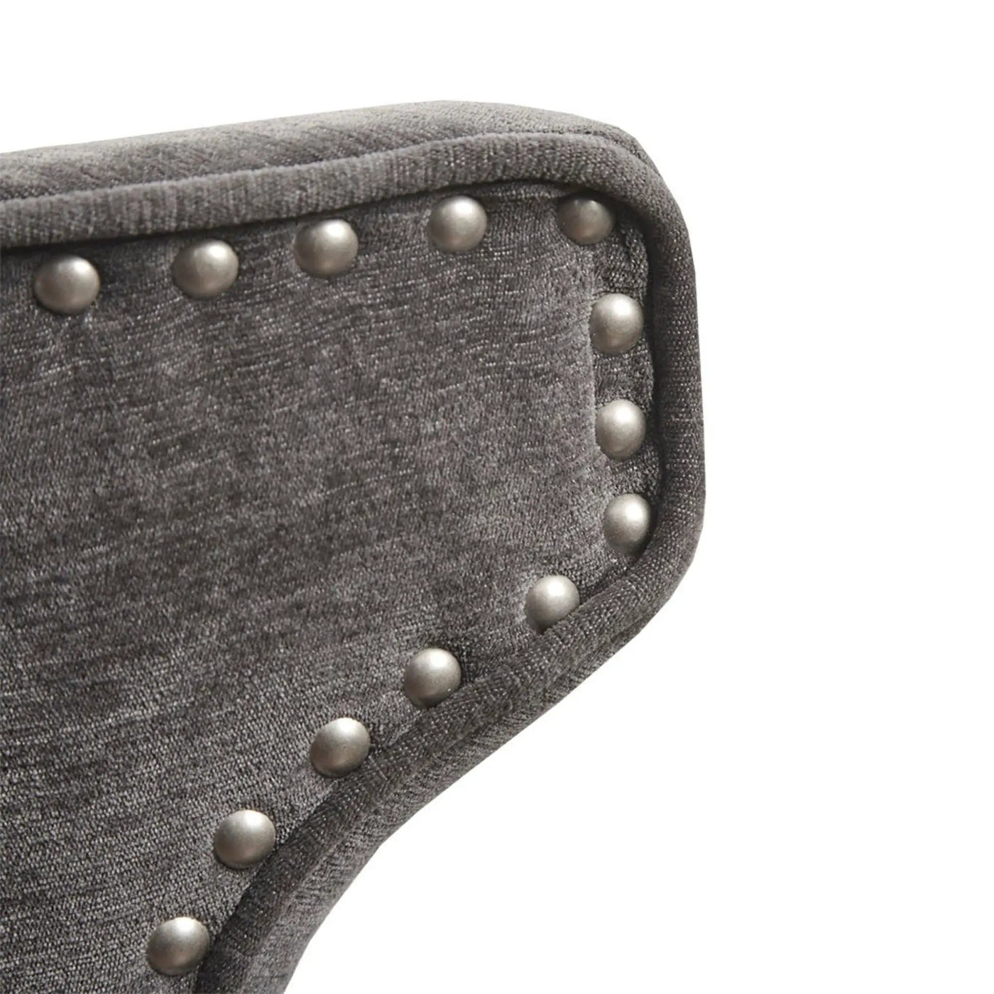 360 Degree Swivel Counter Stool With Silver Detailing by HouseOfZazla