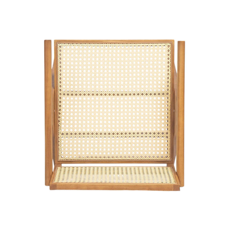 Chandigarh Arm Dining Chair With Natural Cane Design (Set of 2) by HouseOfZazla