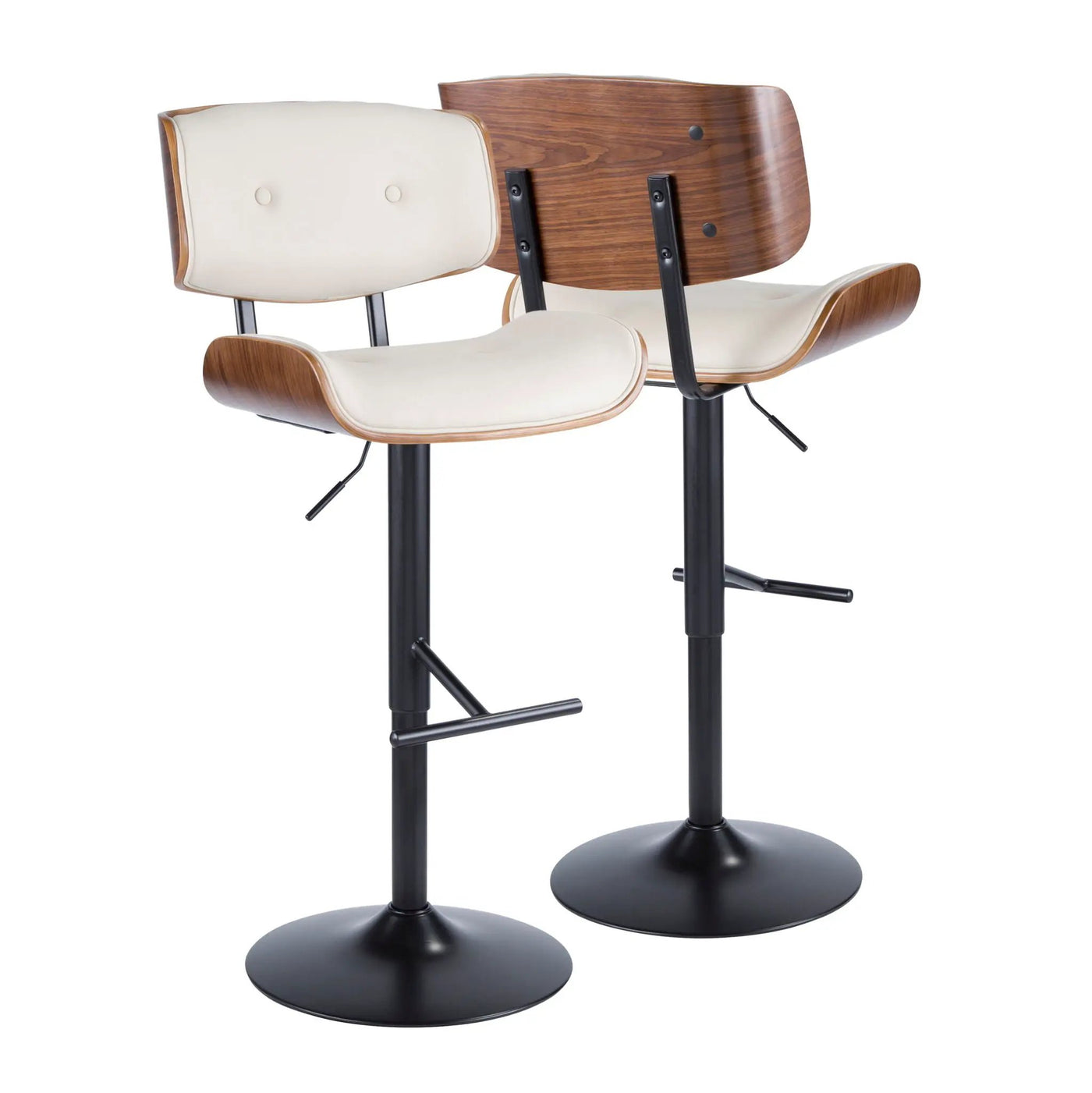 Lombardi - Mid Century Modern Adjustable Barstool by HouseOfZazla