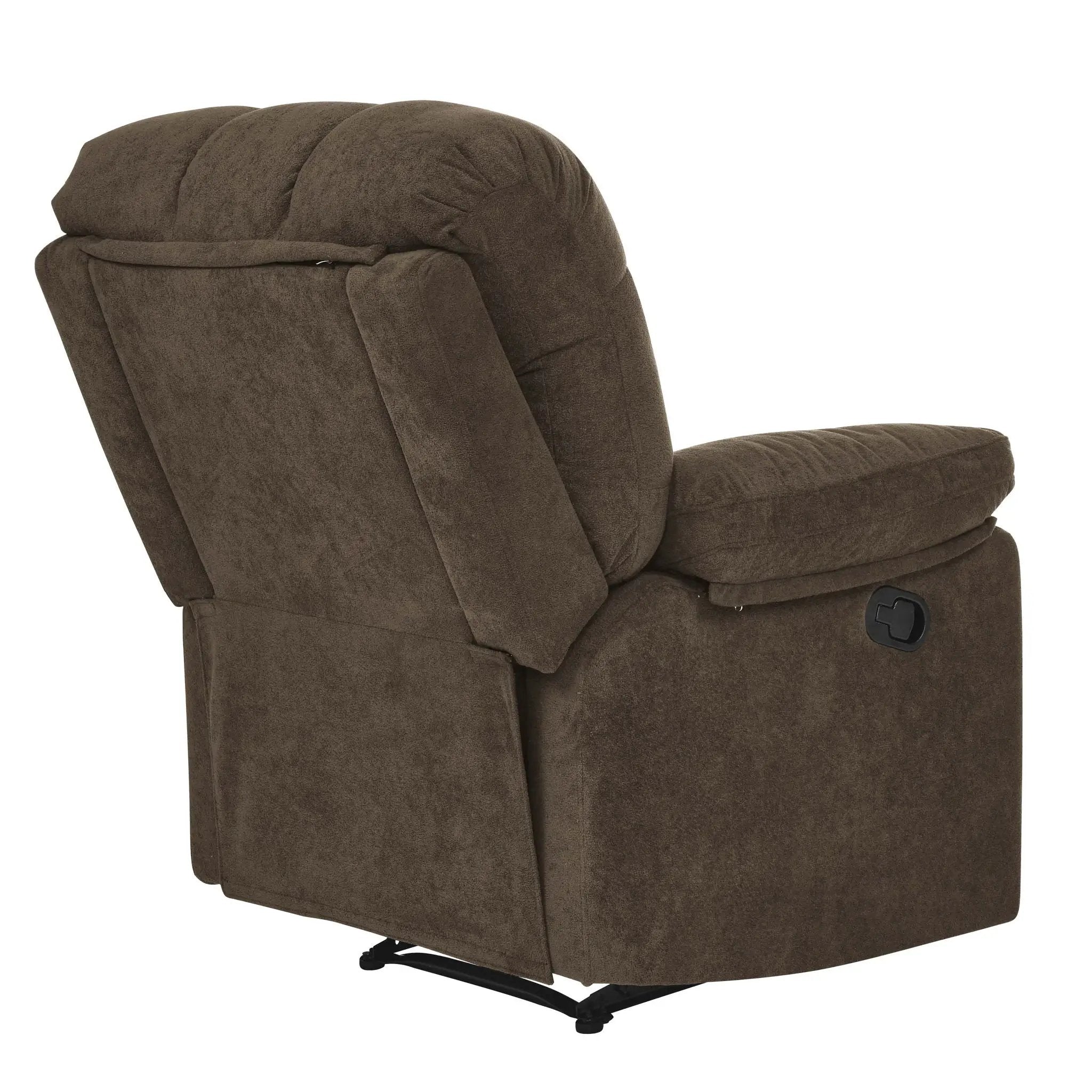 Devonaire - Manual Recliner With Padded Arms - Dark Brown by Unique Piece Furniture