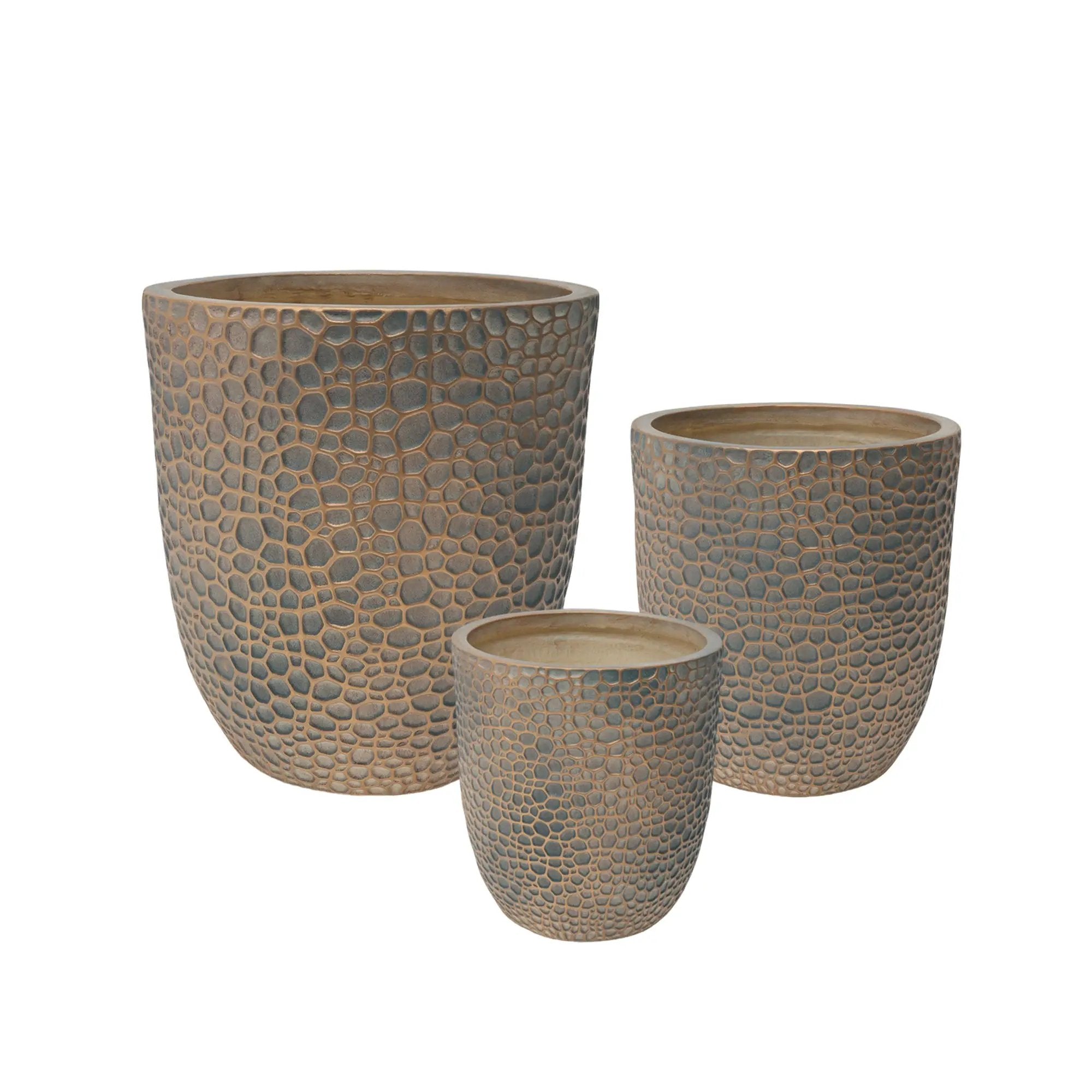 Large Outdoor Indoor Planter Set of 3 by HouseOfZazla
