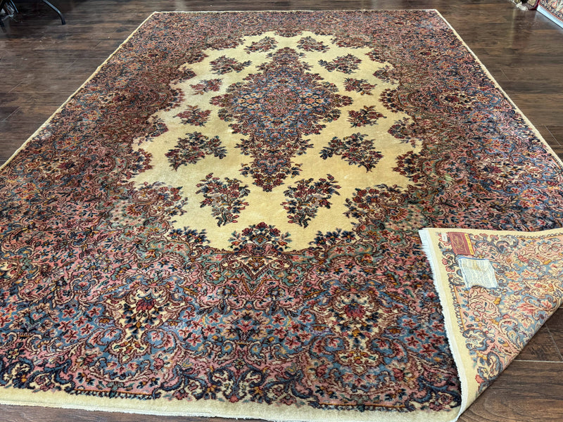 Karastan Kirman Rug #781, Antique Karastan Oriental Carpet 8.8 x 12, Wool Area Rug, Original Collection 700 Series, Rare Discontinued by Jewel Rugs