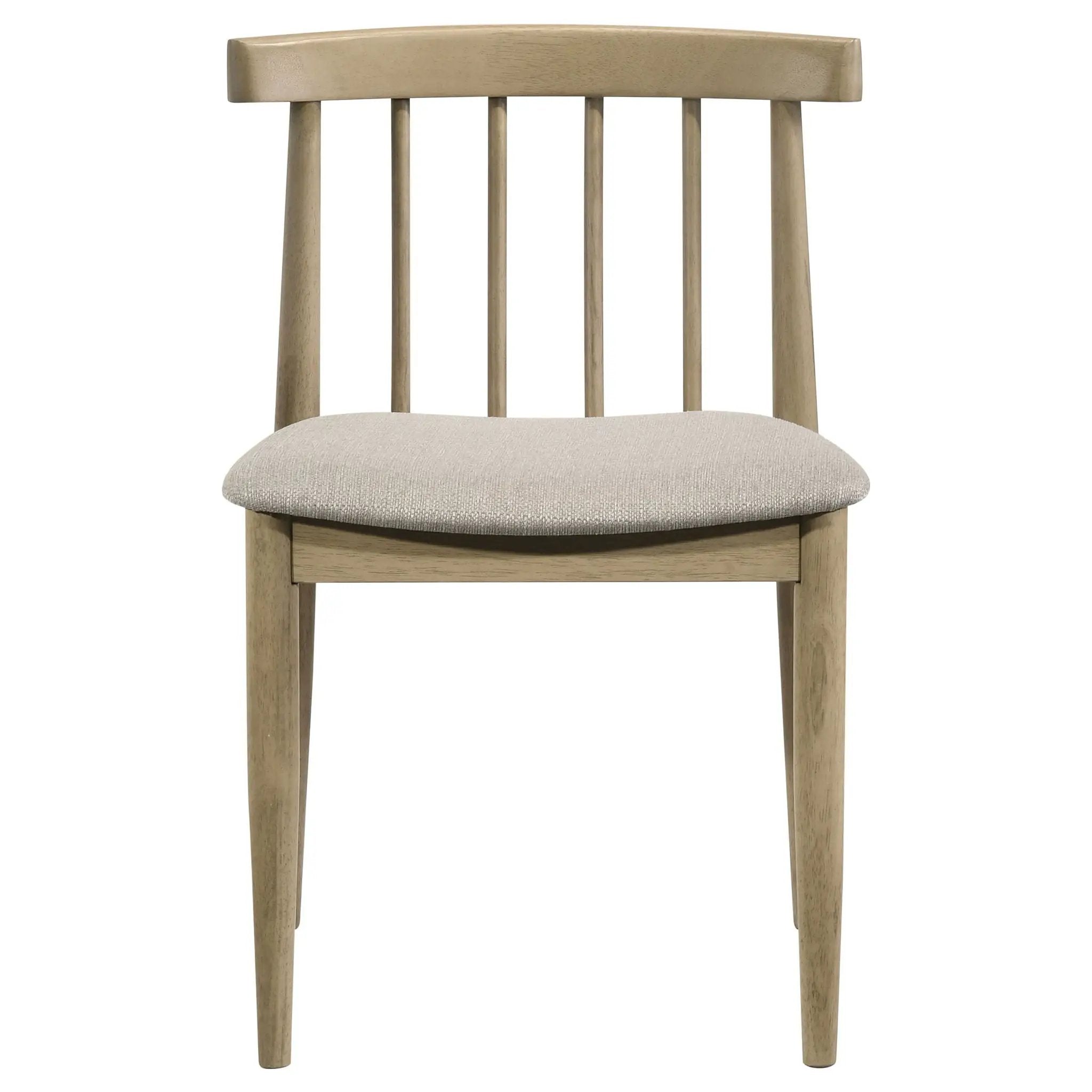 Cullen Dining Side Chair Upholstered Seat Natural Oak (Set of 2) by Unique Piece Furniture