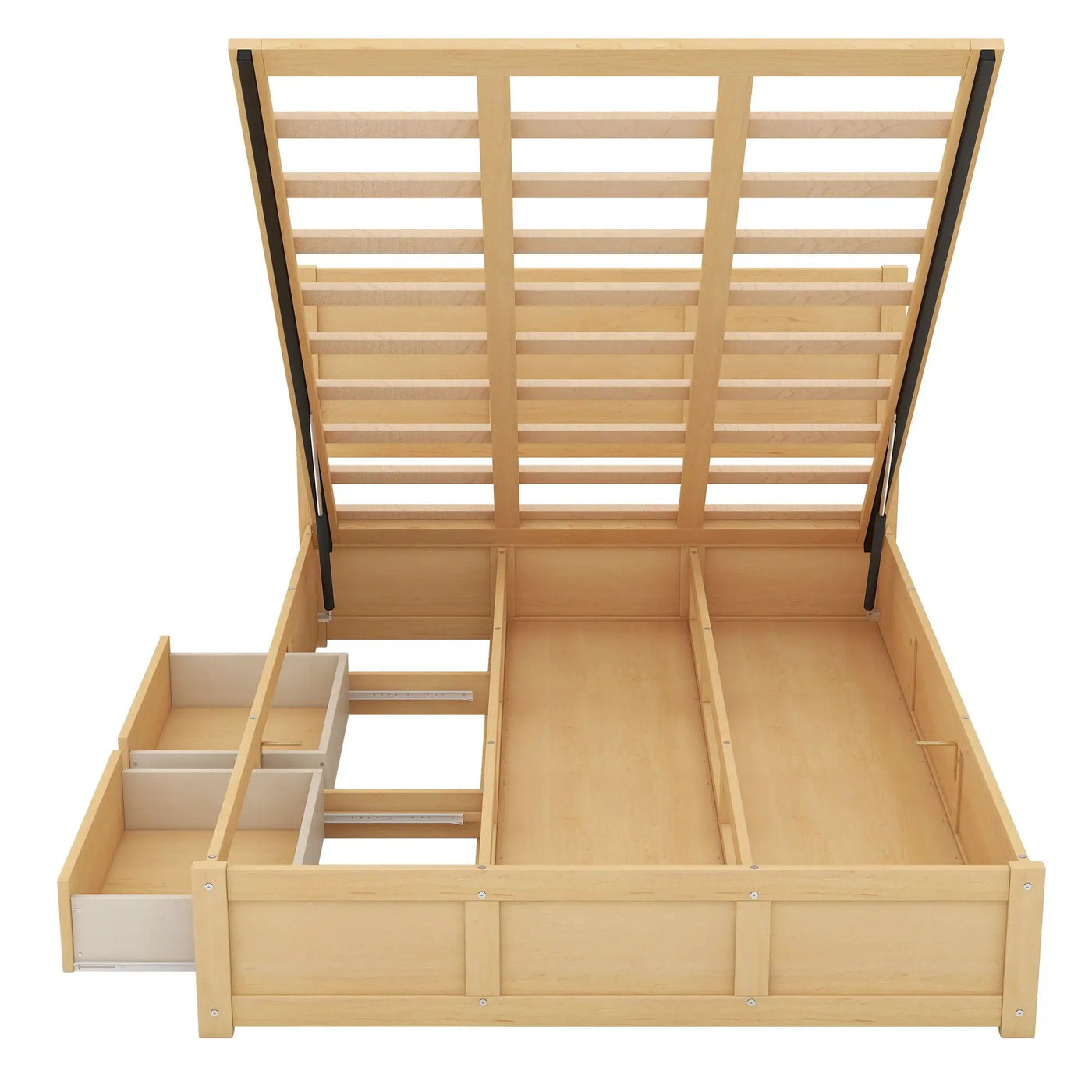 Platform Bed With Underneath Storage And 2 Drawers by HouseOfZazla