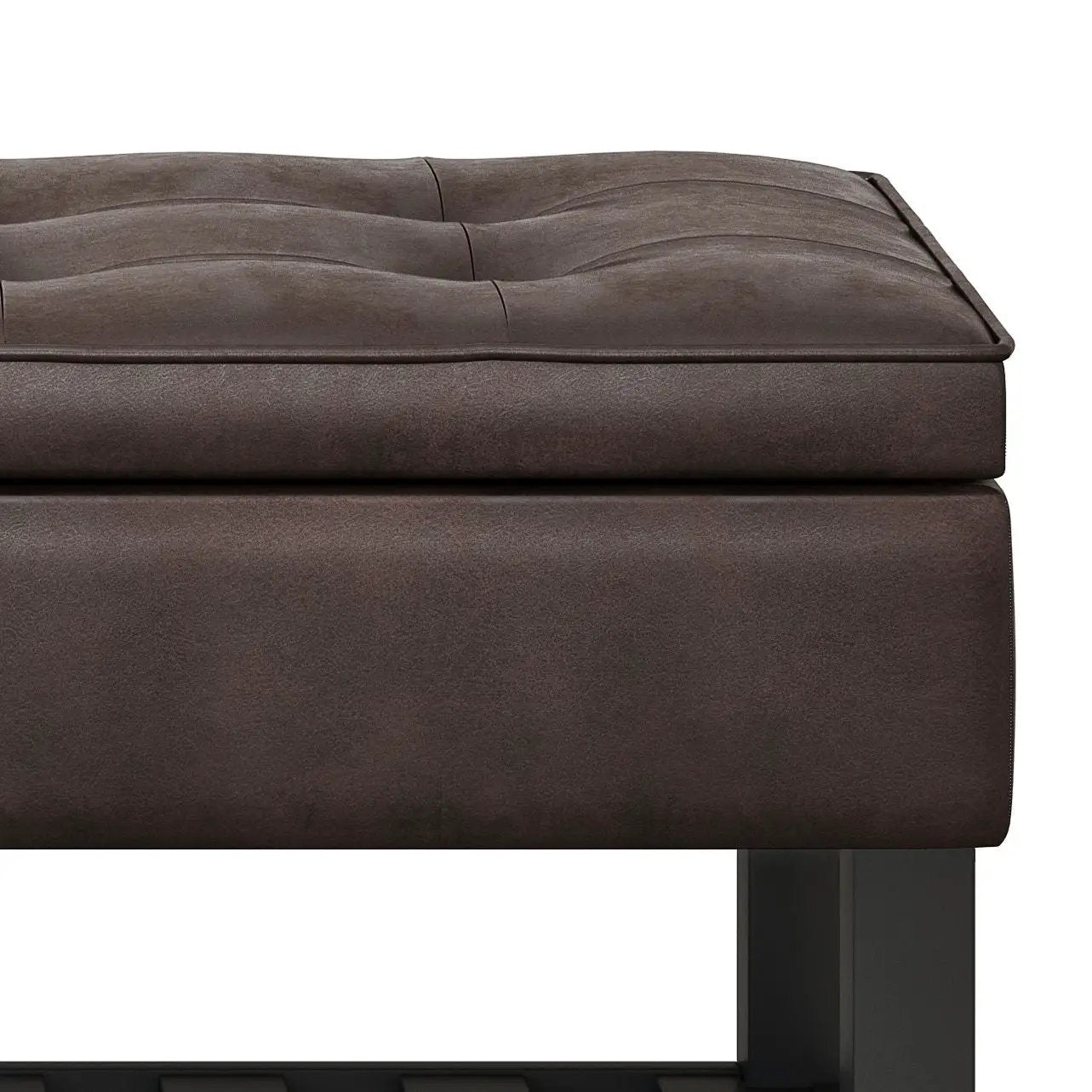 Cosmopolitan - Storage Ottoman Bench With Open Bottom by Unique Piece Furniture