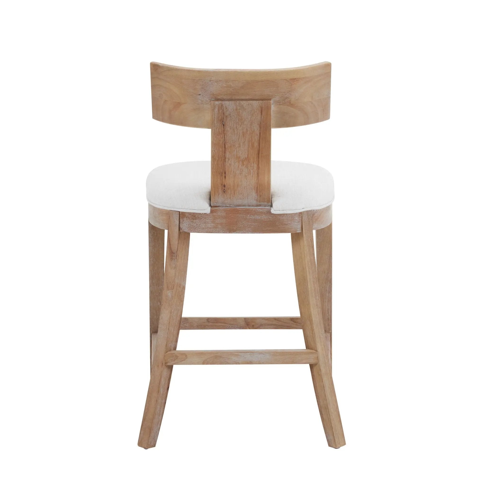 Upholstered Counter Height Bar Stools with Solid Rubber Wood Frame (Set of 2) by HouseOfZazla