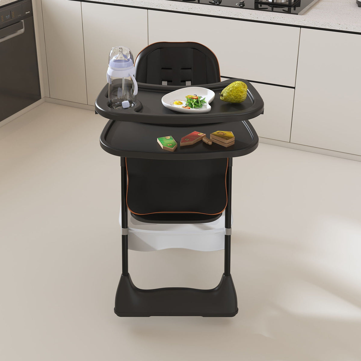Adjustable Baby High Chair with Safety Belt – Pink, Black or White, photo 6 of 12