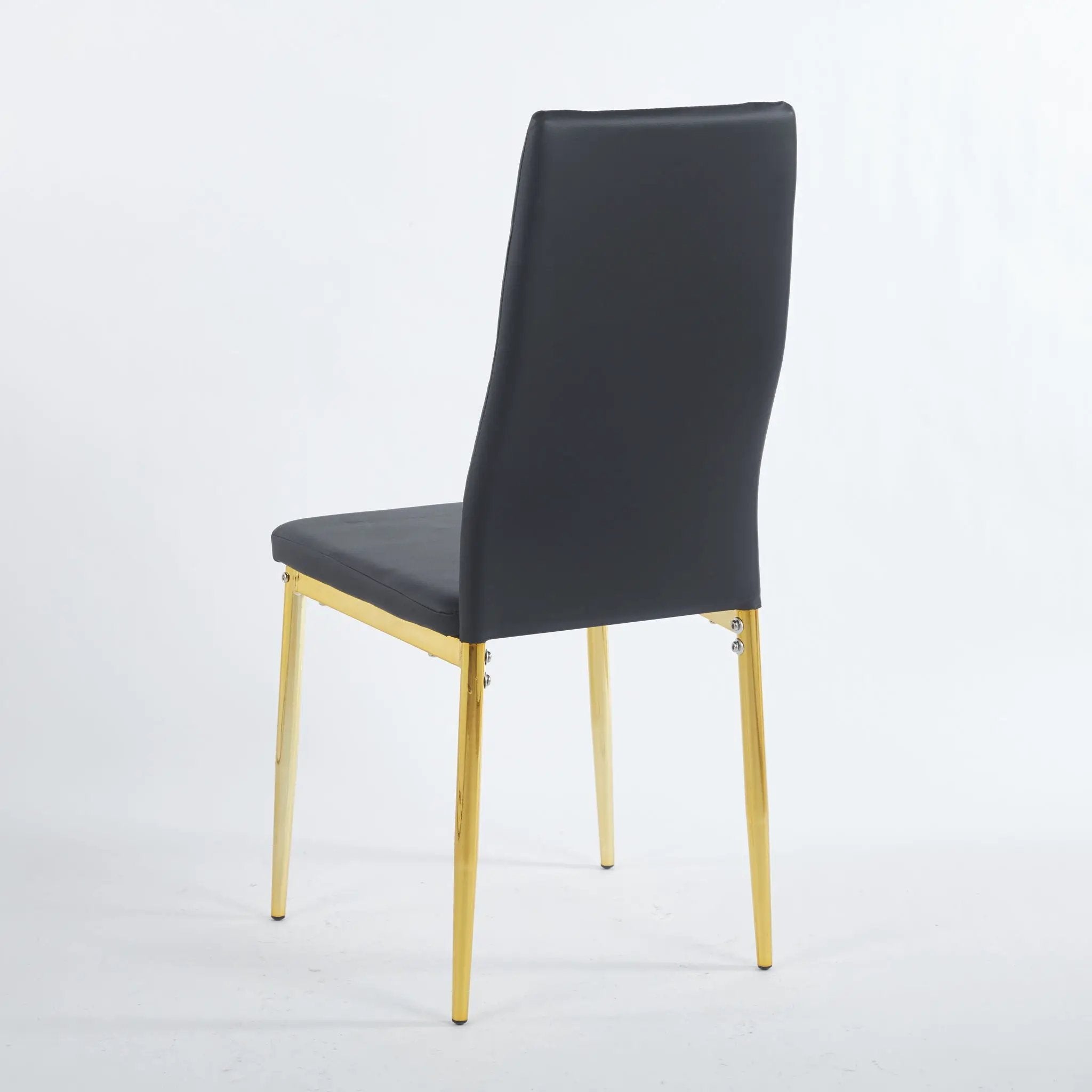 Dining Chair (Set of 4) - Golden Black by HouseOfZazla