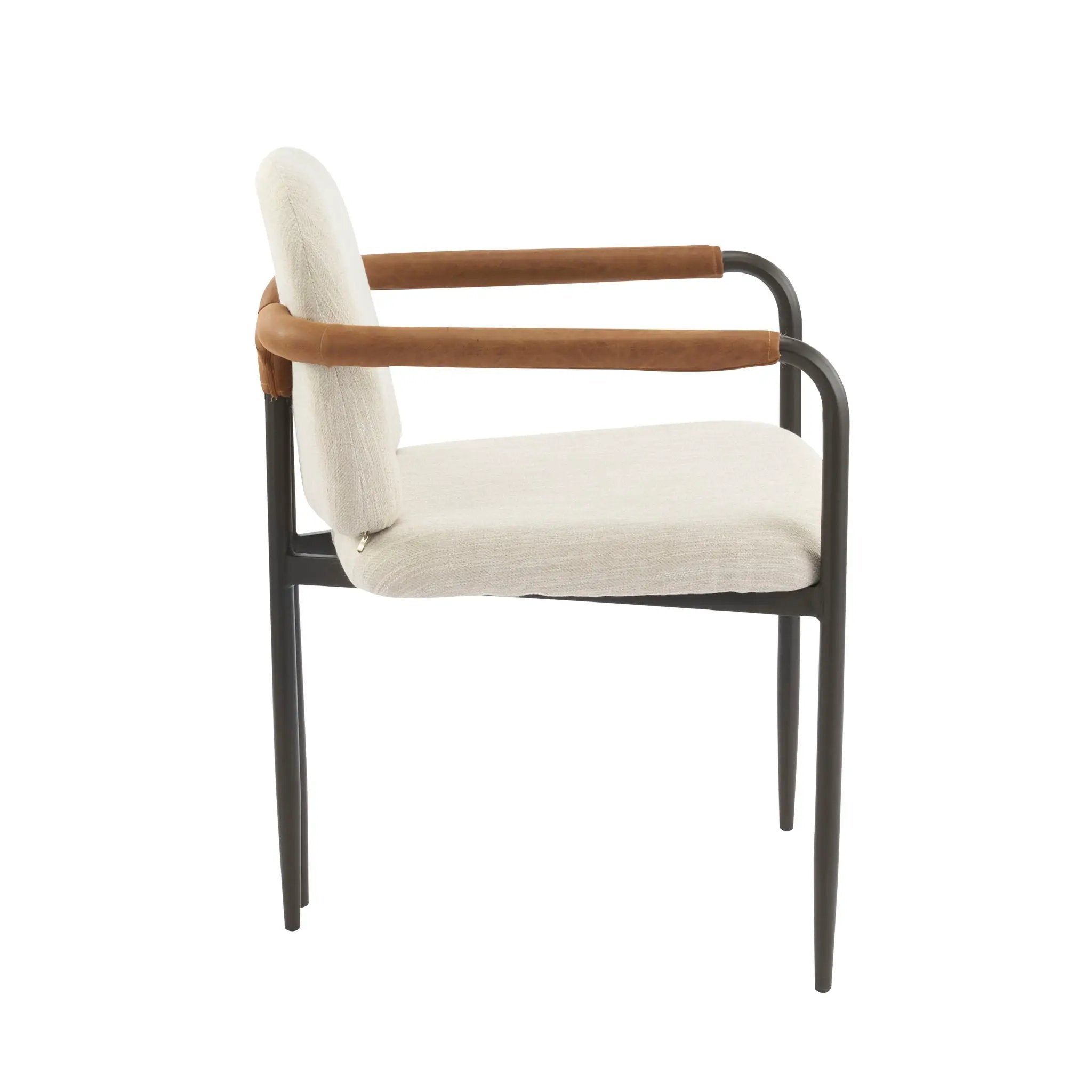 Modern Dining Chair Set with Durable Iron Frame and Comfortable Fabric Upholstery by HouseOfZazla