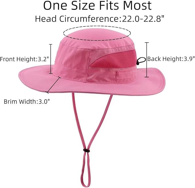 Connectyle Women's UPF 50+ Sun Hat UV Protection Wide Brim Bucket Hat Summer Beach Hats Fishing Hiking Outdoor Safari Hats by GreenHaven Gardens