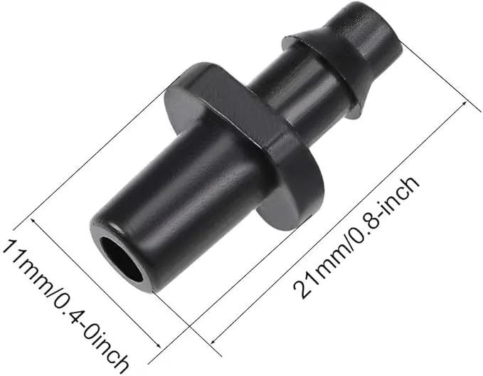 uxcell Single Barb Drip Pipe Connector 4/7mm Hose Fitting for Garden Agricultural Irrigation System, Plastic 20pcs by GreenHaven Gardens