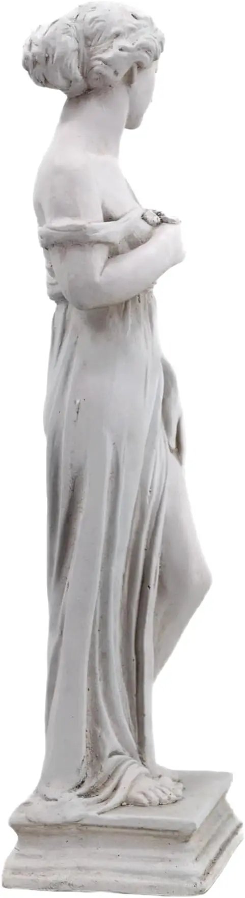 Outdoor Garden Statue Nymph Sculpture Goddess of Greek Mythology Roman Style Outdoor Patio Yard Lawn Porch Decor 32 Inch Ivory by GreenHaven Gardens