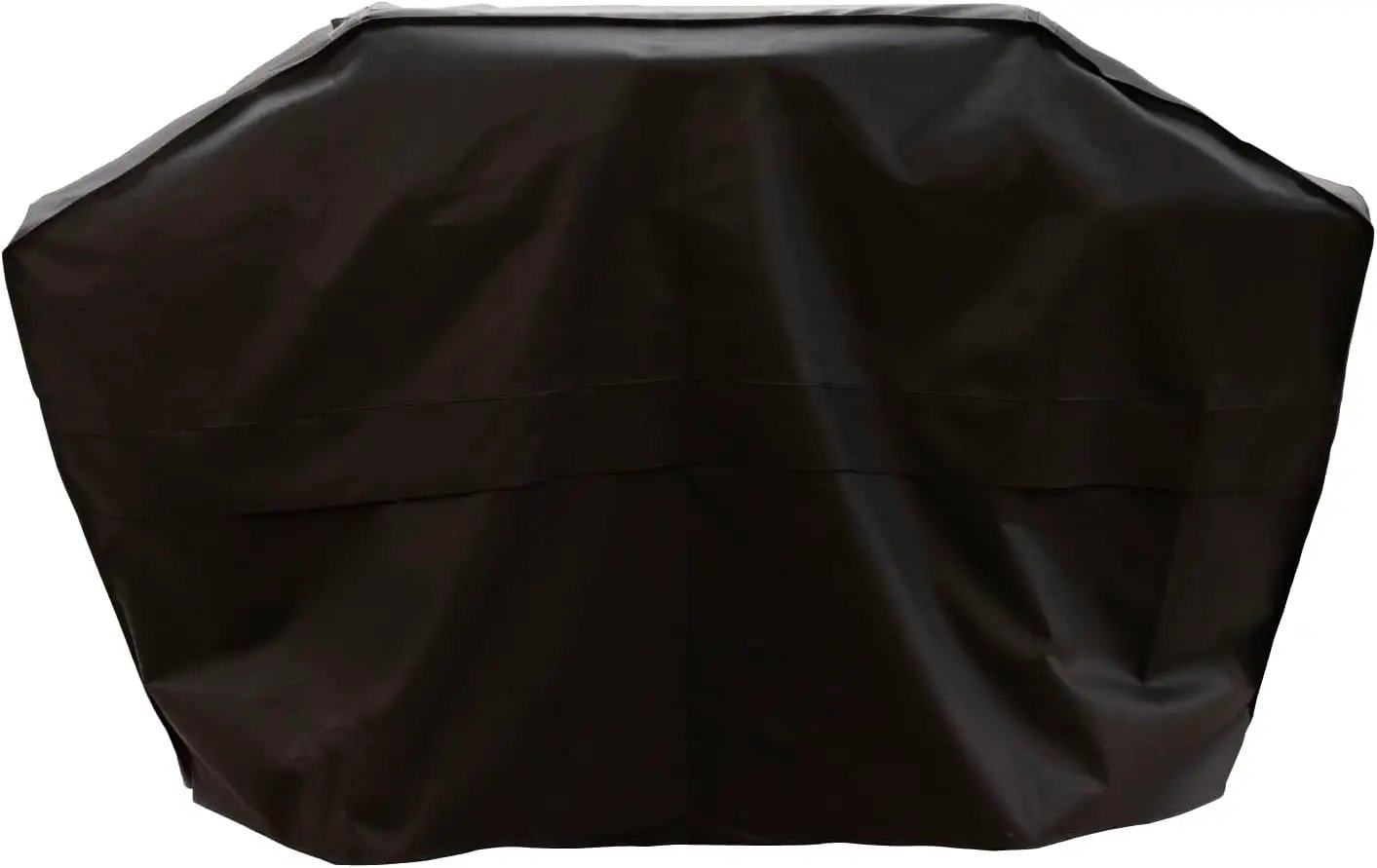 66" Gas Grill Cover for 5&6-Burner Grill, Water-Resistant Heavy Duty Polyester PVC Blend, Adjustable Straps, Built-In Pouch, Designed for Standard 5 & 6-Burner BBQ Grills, Black - 700-20142 by GreenHaven Gardens
