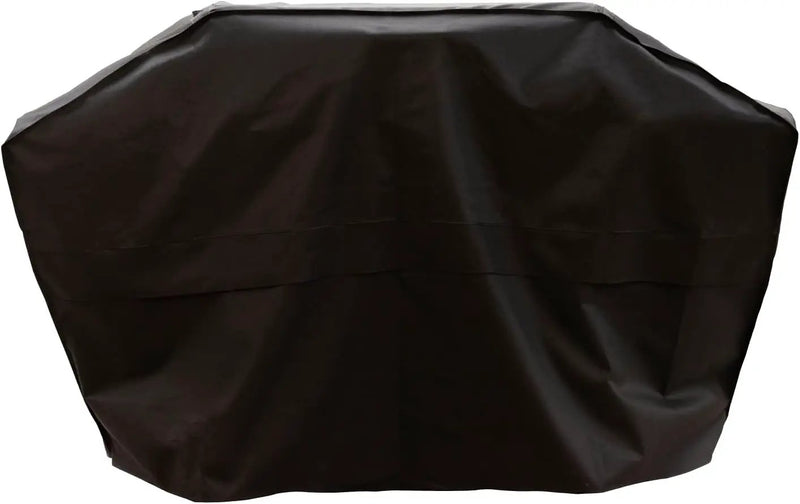 56" Gas Grill Cover, Water-Resistant Heavy Duty Polyester PVC Blend, Adjustable Straps, Built-in Pouch, Designed for Standard 3 & 4-Burner BBQ Grills, Black - 700-20141 by GreenHaven Gardens
