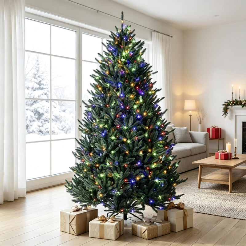 Prelit Colorado Christmas Tree with Built-In Lights - Green, photo 3 of 9