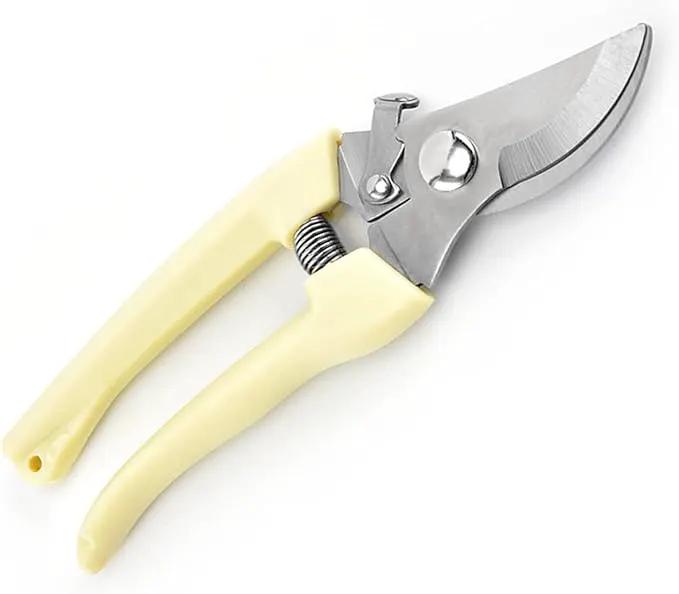 Curve Gardening Scissor with Sharp Stainless Steel Blade Garden Shears for Cutting Flowers Trimming Plants of Yard Florist Flower Rose Herb Hedge Bonsai and Fruits Picking by GreenHaven Gardens