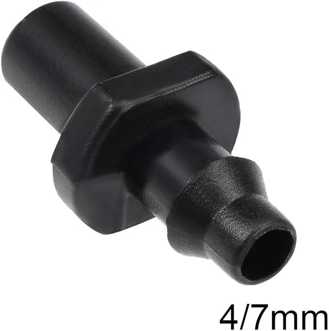 uxcell Single Barb Drip Pipe Connector 4/7mm Hose Fitting for Garden Agricultural Irrigation System, Plastic 20pcs by GreenHaven Gardens