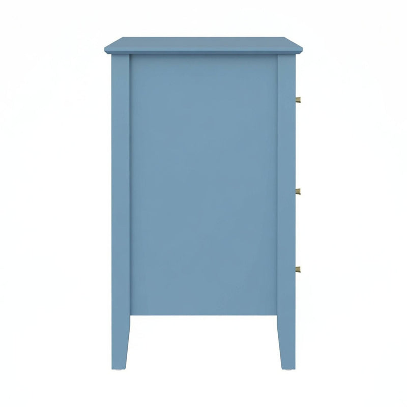 Fluted 3 Drawer Nightstand With Soft Close Slides by HouseOfZazla