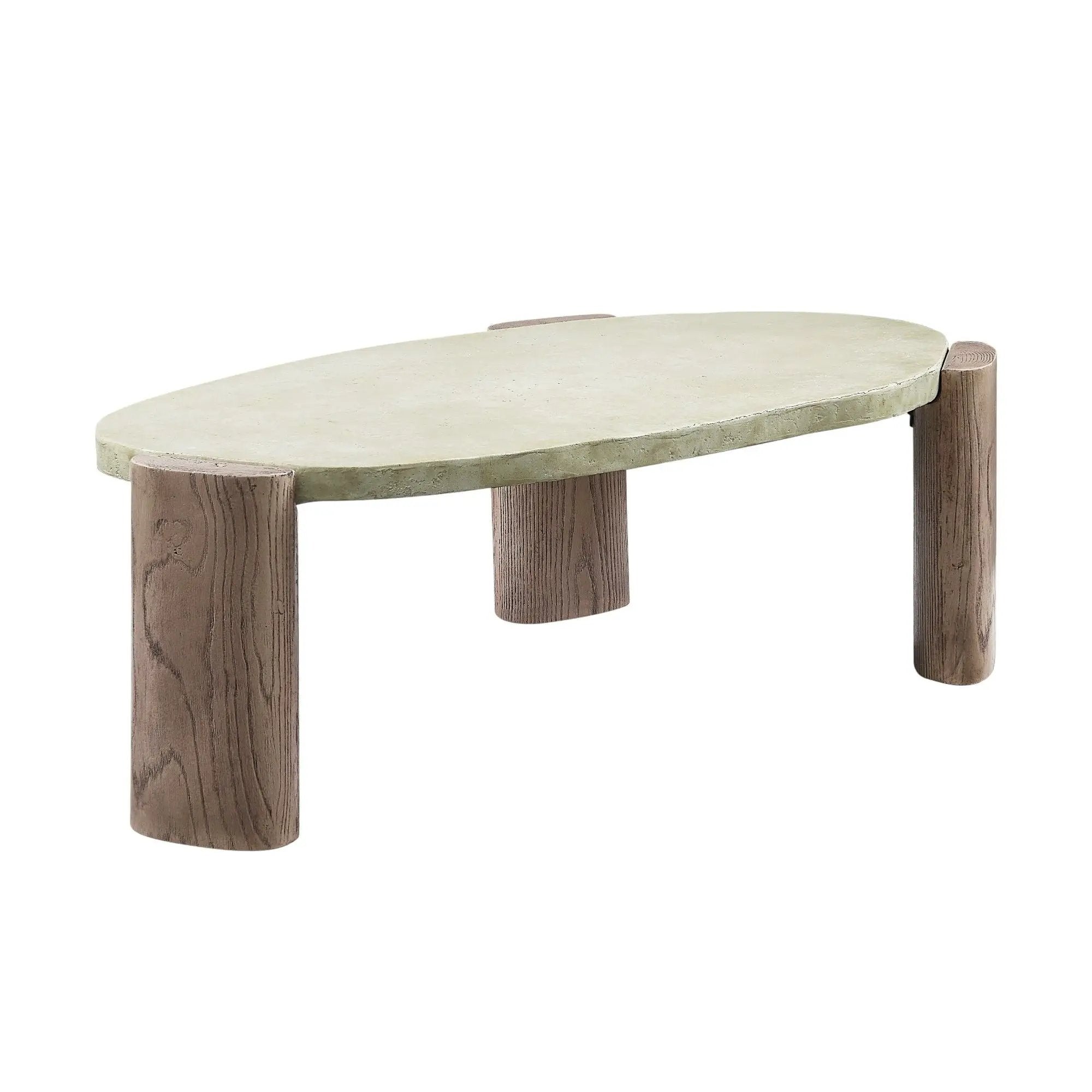Dayana - Coffee Table - Oak / Off White by HouseOfZazla
