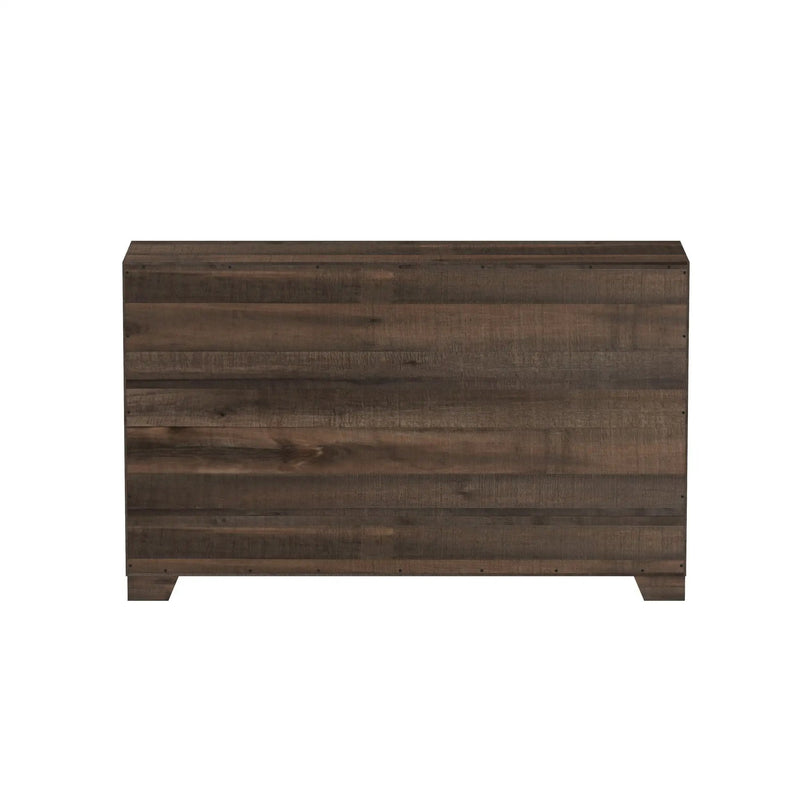 6 Drawer Wooden Dresser - Brown by HouseOfZazla