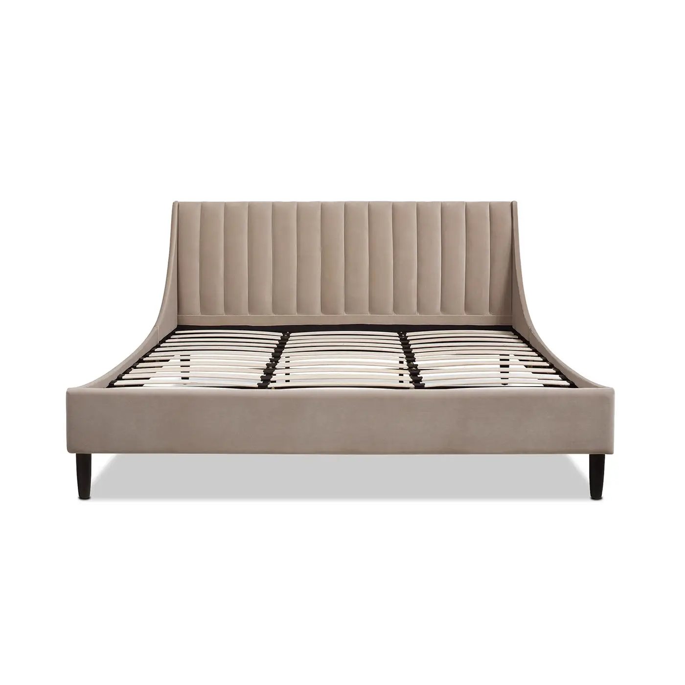Aspen - Vertical Tufted Modern Headboard Platform Bed Set by HouseOfZazla