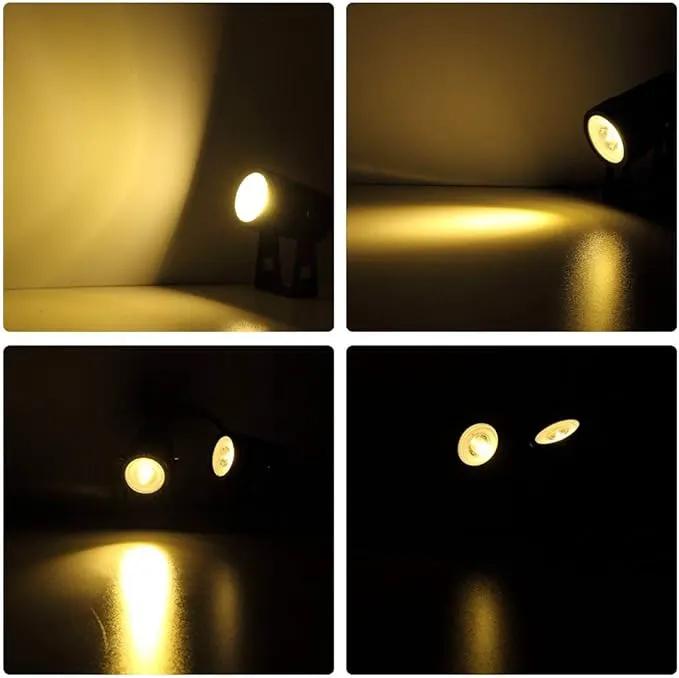 T-SUN Solar Spotlights 2W Outdoor LED Landscape Spot Light, 2-in-1 Waterproof Solar Powered Wall Lights Auto ON/Off with Dual Headlamp for Garden, Yard, Pathway(Warm White) by GreenHaven Gardens