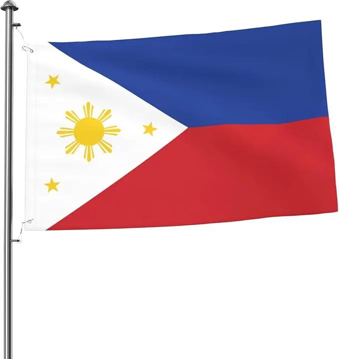 Philippines Philippinese Flag Garden Yard House 2x3 ft Flags Double Sided Print Banner Indoor Outdoor Party Home Decorations for Boat Dorm House Balcony by GreenHaven Gardens