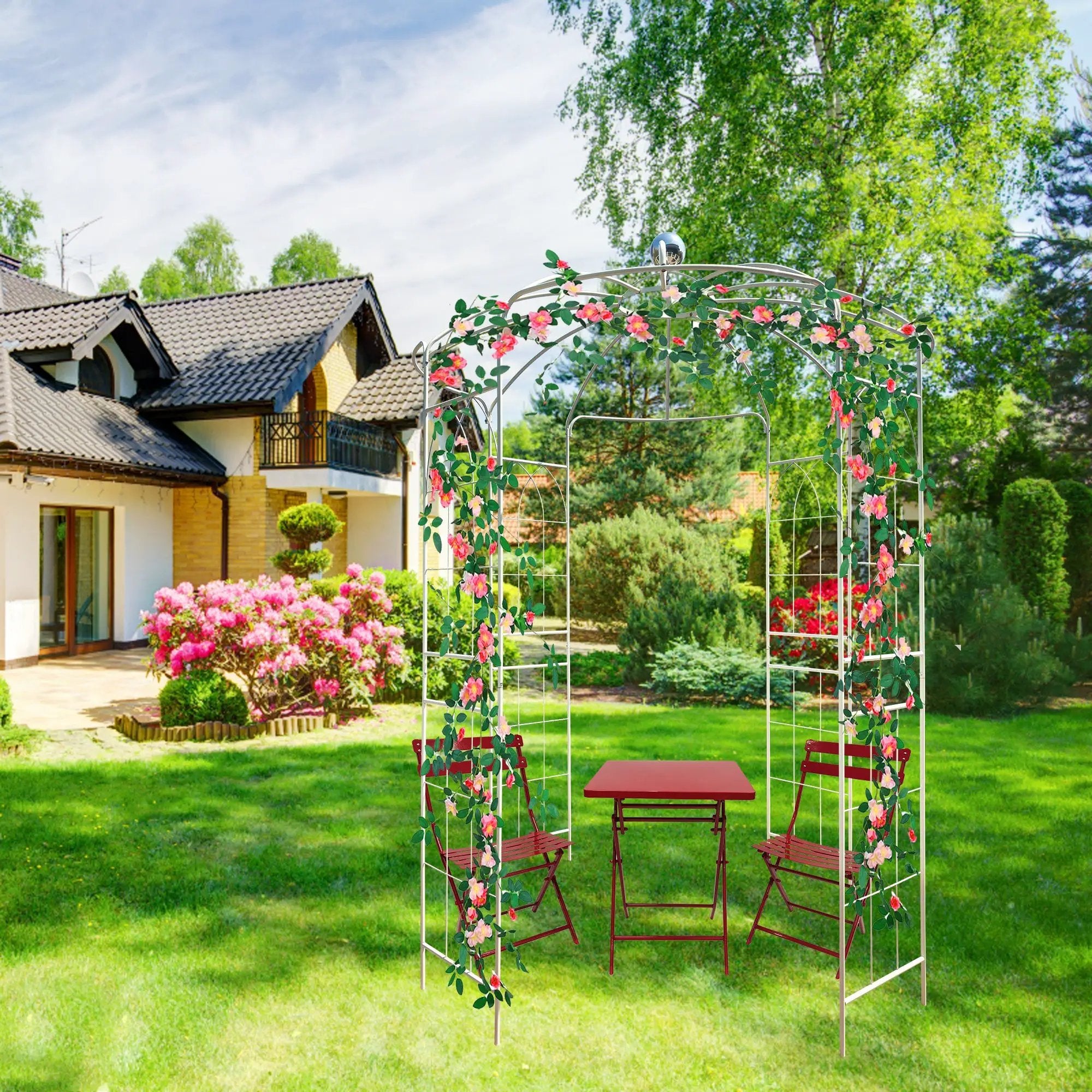 Metal Garden Arch by HouseOfZazla