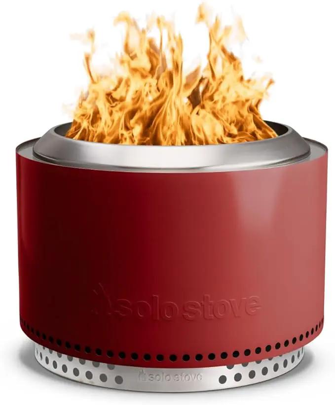 Solo Stove Yukon 27 Inch Smokeless Fire Pit with Removable Ash Pan - Wood Burning Portable Stainless Steel Outdoor Fireplace, Stainless Steel, Ideal for 6 or More People, 38 lbs,Mulberry by GreenHaven Gardens