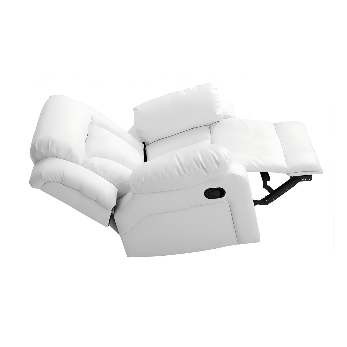 Comfortable Rocking Motion Recliner Chair with Rocking Feature - Dark Gray, White, Black, or Dark Brown, photo 12 of 21