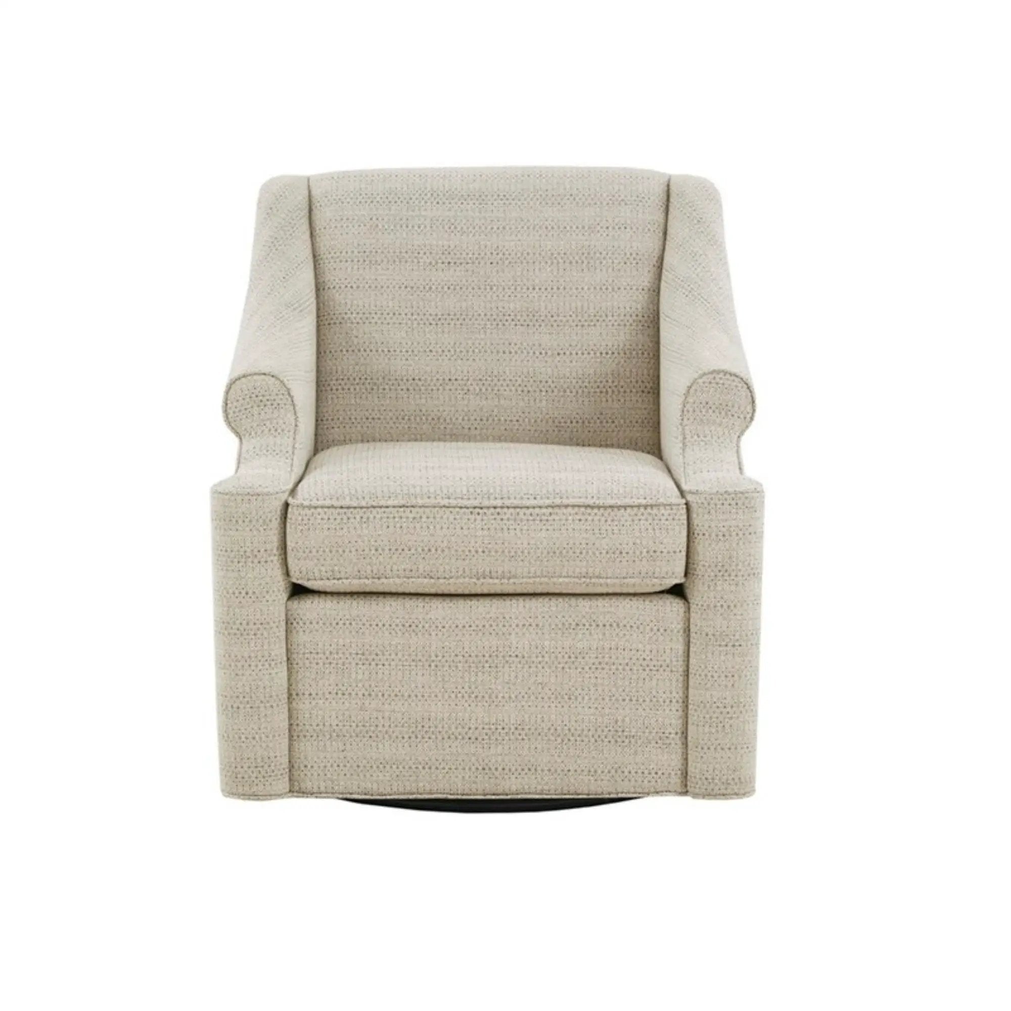 Justin - Swivel Glider Chair With 360 Degree Rotation - Tan by HouseOfZazla
