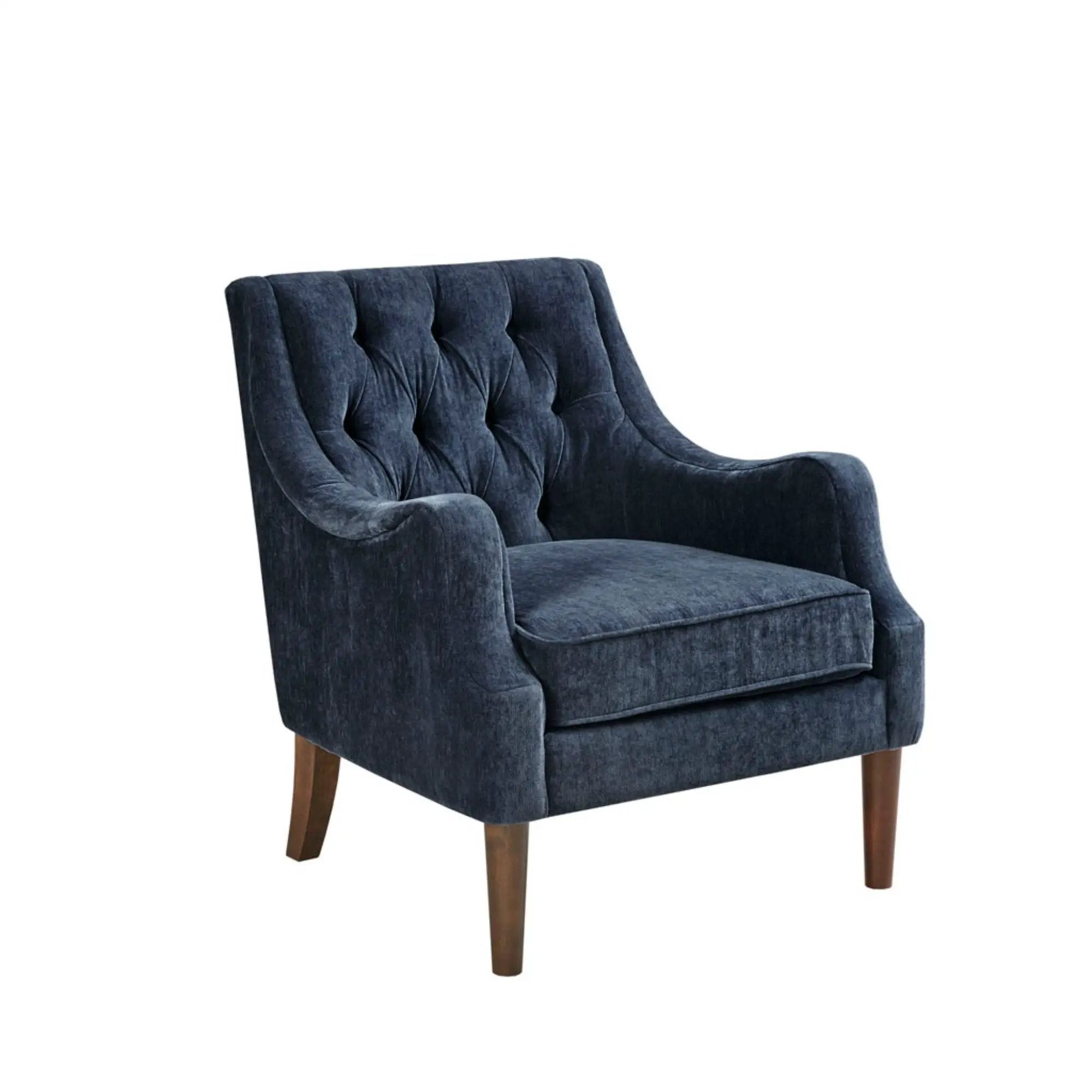 Button Tufted Accent Chair Vintage Style by Unique Piece Furniture