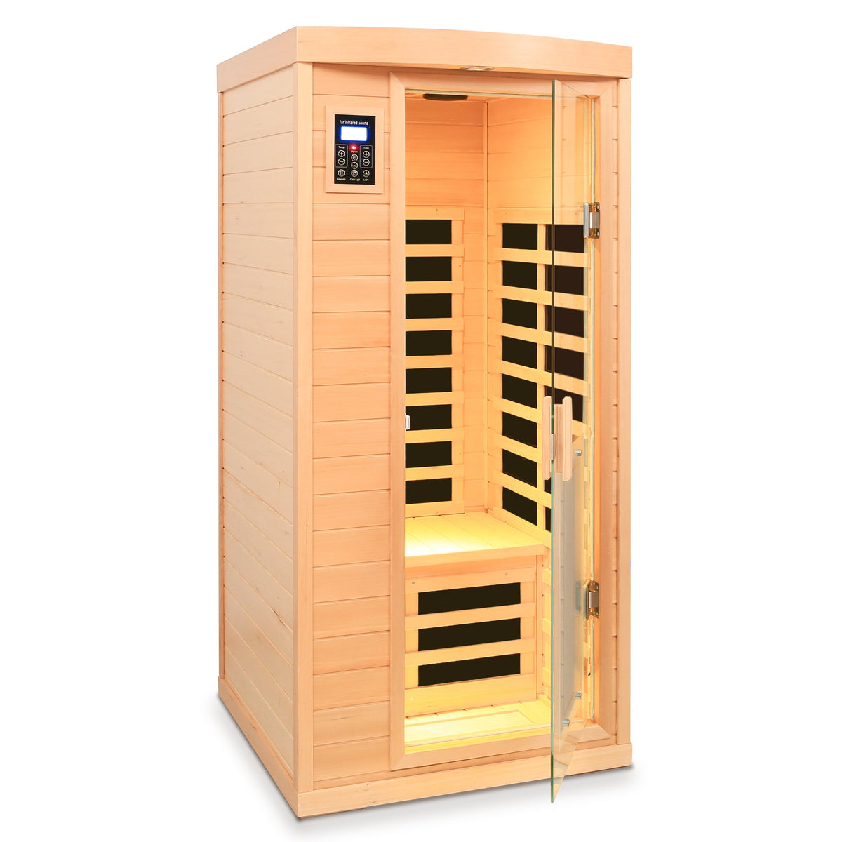 Low EMF Hemlock Wood Far-Infrared Indoor Sauna Room, photo 9 of 9