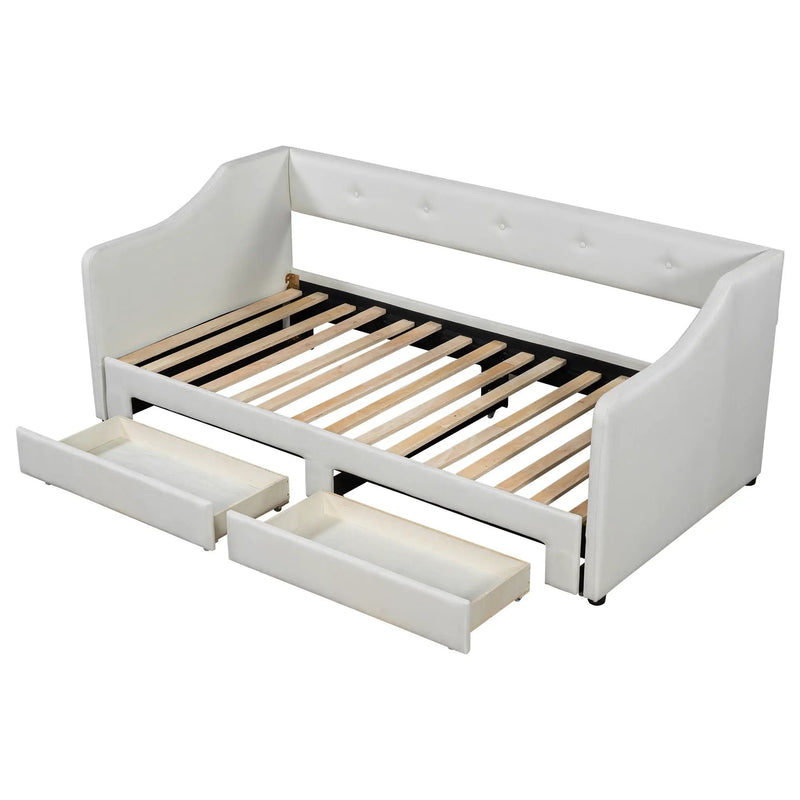 Upholstered Daybed With 2 Drawers by HouseOfZazla