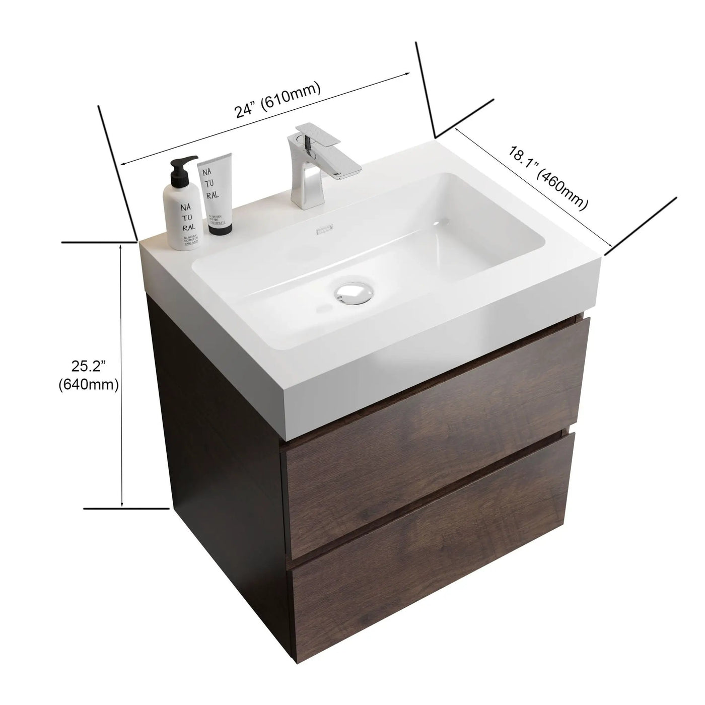 Alice Bathroom Vanity Wall Mounted With Sink by HouseOfZazla