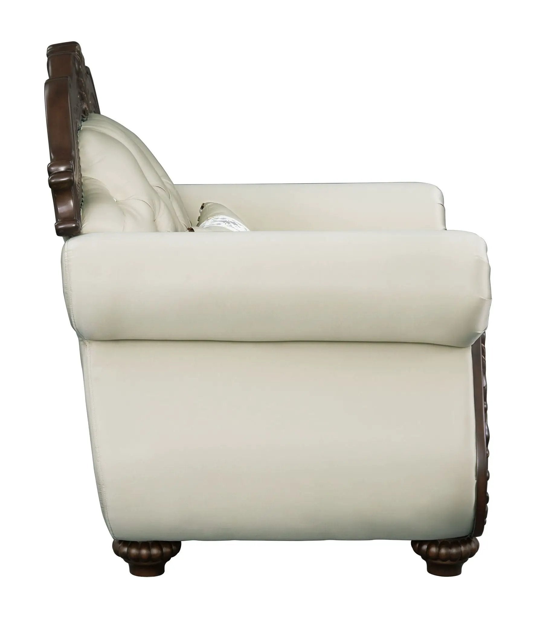 Pierce Chair With Pillow - Beige / Cherry by HouseOfZazla