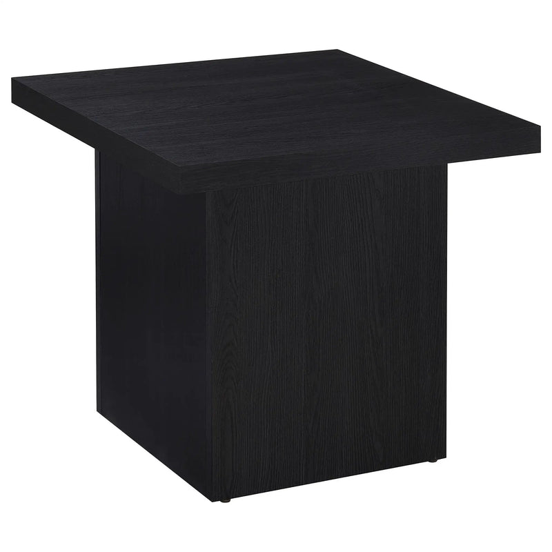 Max 2-piece Rectangular Coffee and End Table Set Black by Unique Piece Furniture