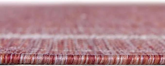 Unique Loom Outdoor Border Collection Area Rug - Soft Border (13'Square, Rust Red/ Ivory) by GreenHaven Gardens