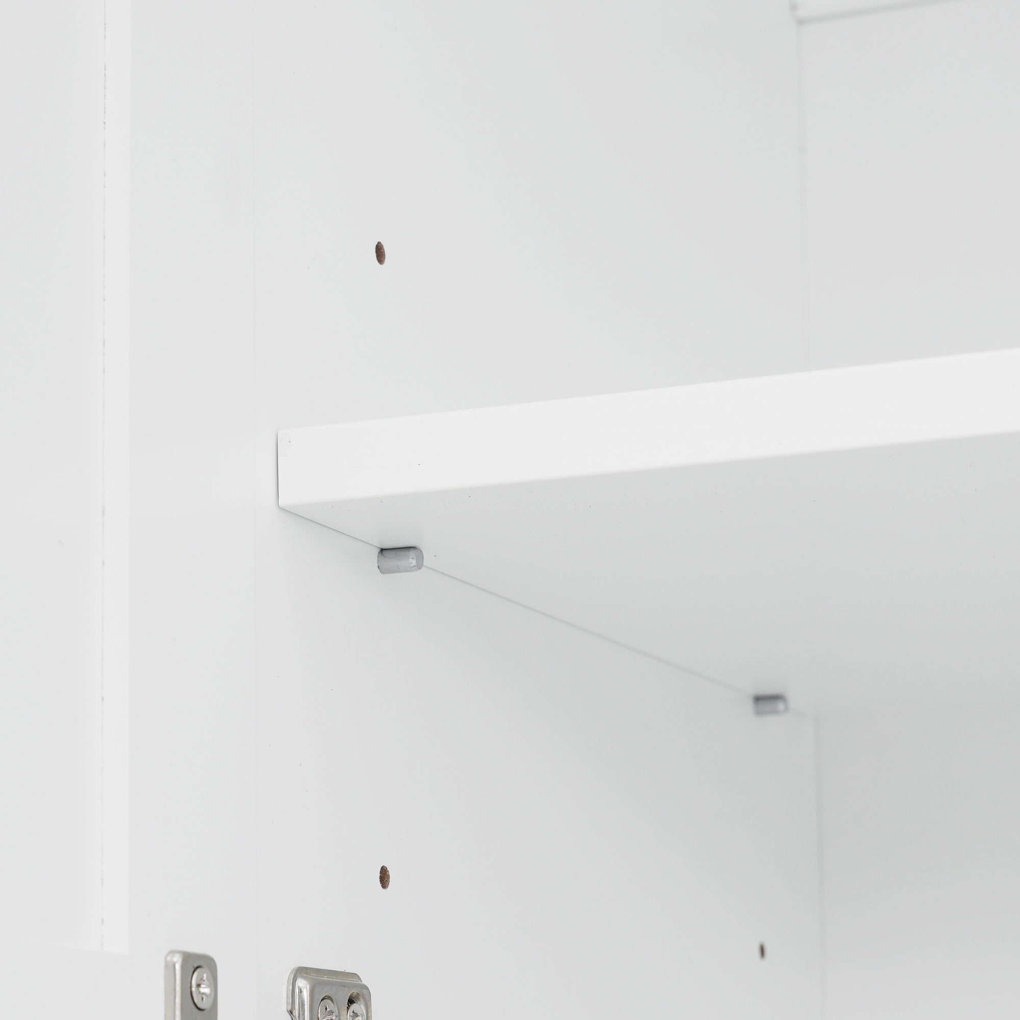 Bathroom Vanity With 2 Damping Hinge Doors, 3 Drawers, Adjustable Shelves - White by HouseOfZazla