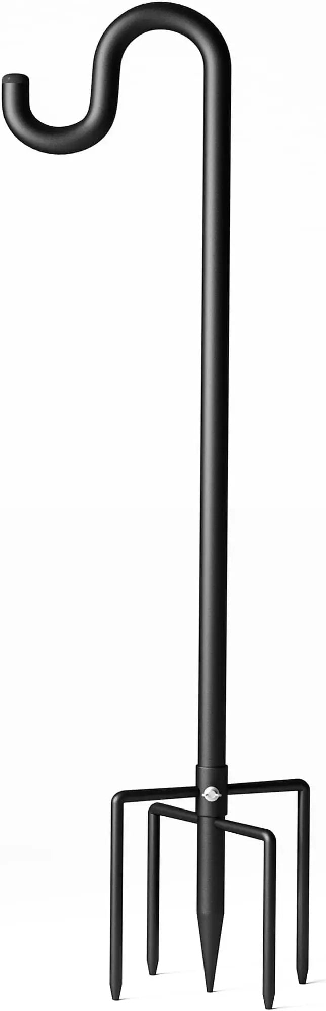 92" Shepherds Hooks for Outdoor, Extra Thick Bird Feeder Pole with 5 Prong Base, Adjustable Shepards Hook for Garden, Weddings, Hanging Plant by GreenHaven Gardens