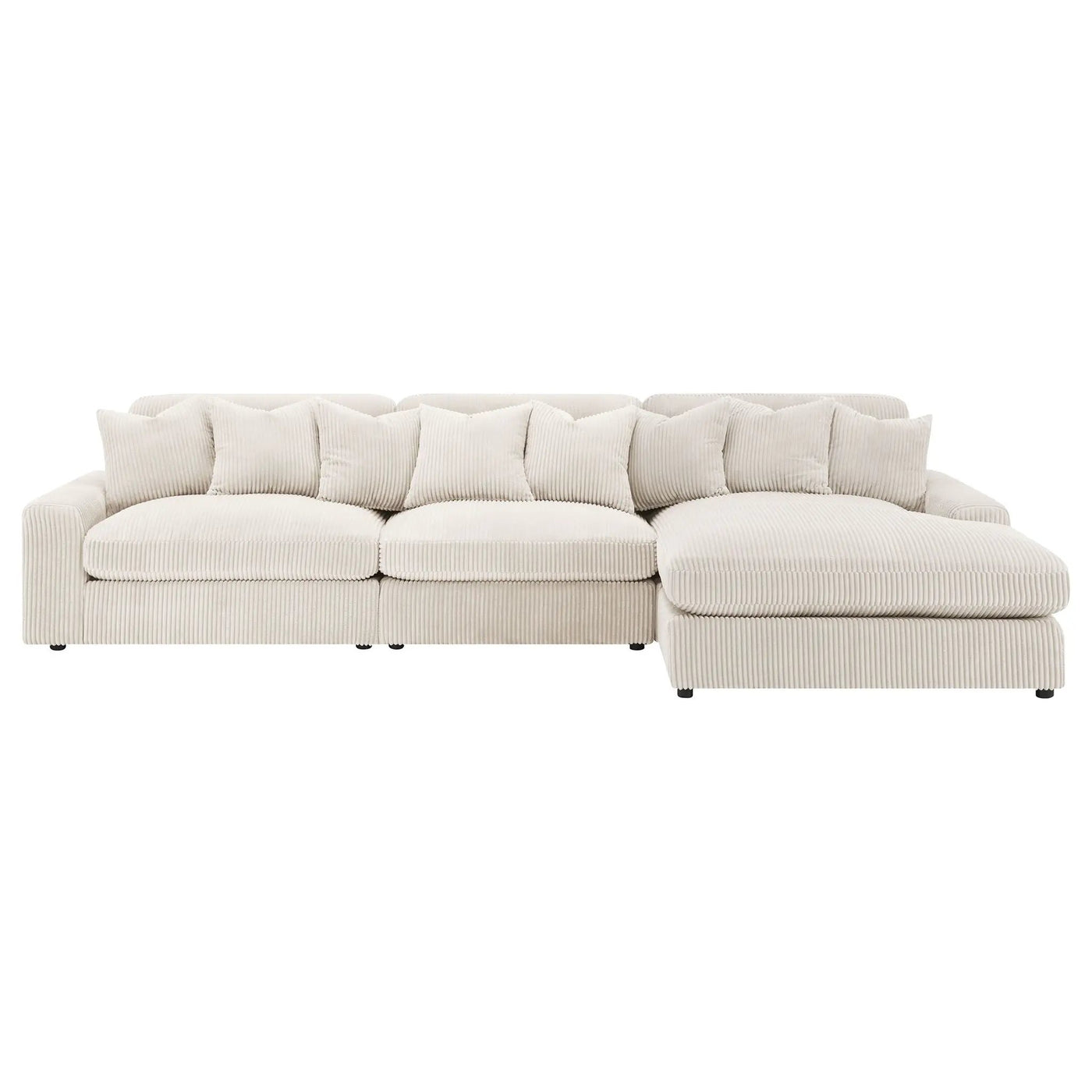 Cassidy - Upholstered Sectional Sofa With Reversible Cushions by HouseOfZazla