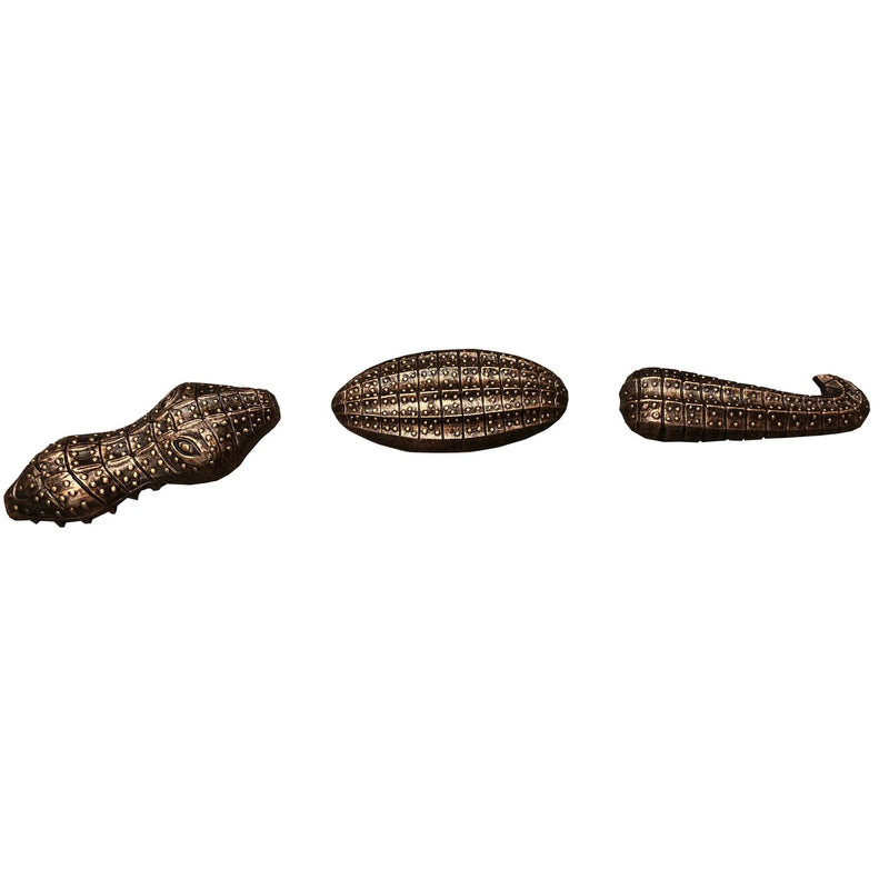 Antique Bronze Cast Aluminum Metal Garden Gator by Sharicks
