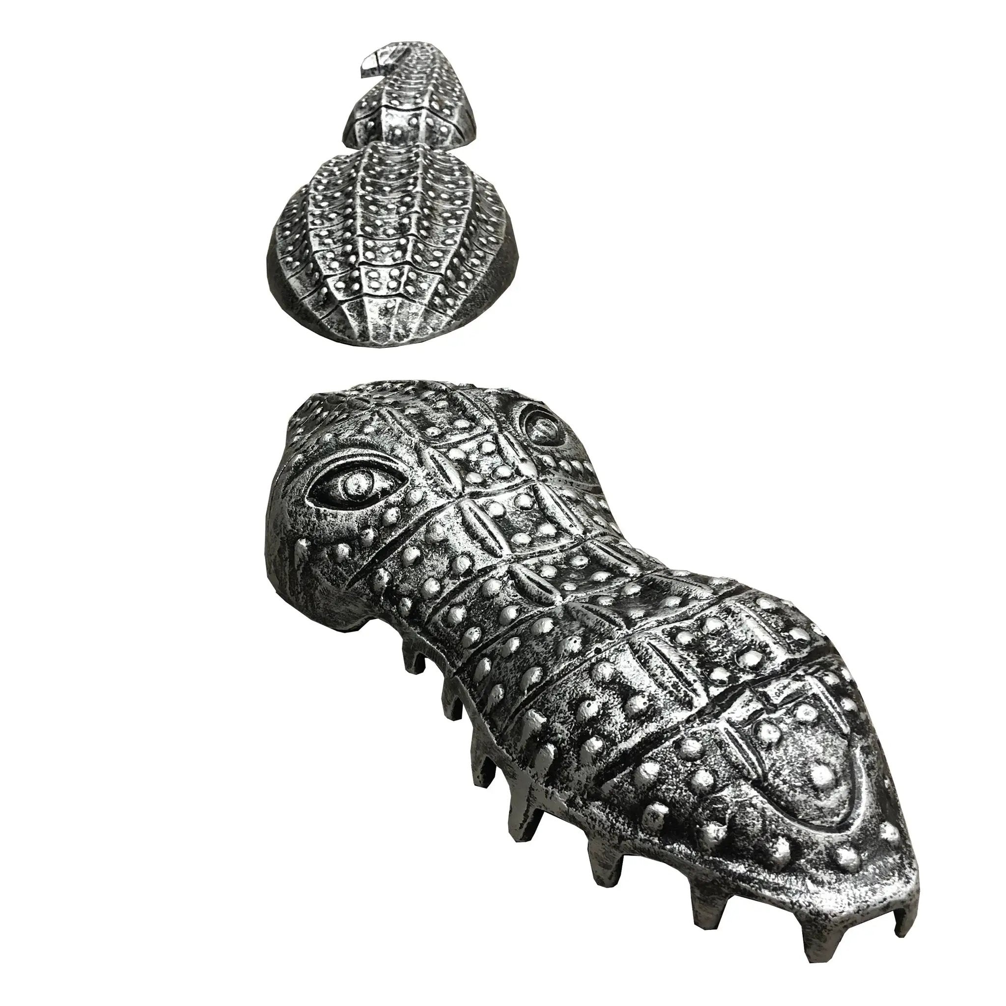 Antique Pewter Cast Aluminum Metal Garden Gator by Sharicks